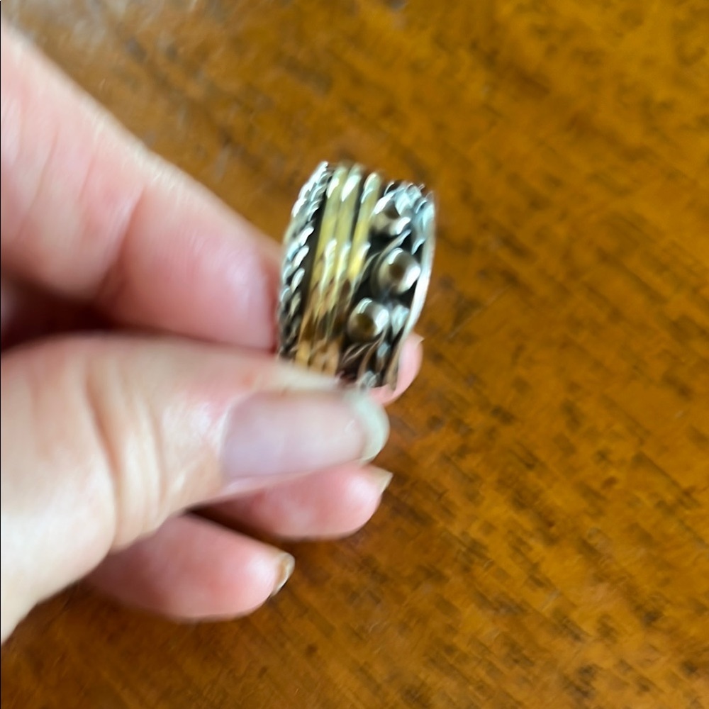 Or Paz silver spinner ring made in Israel